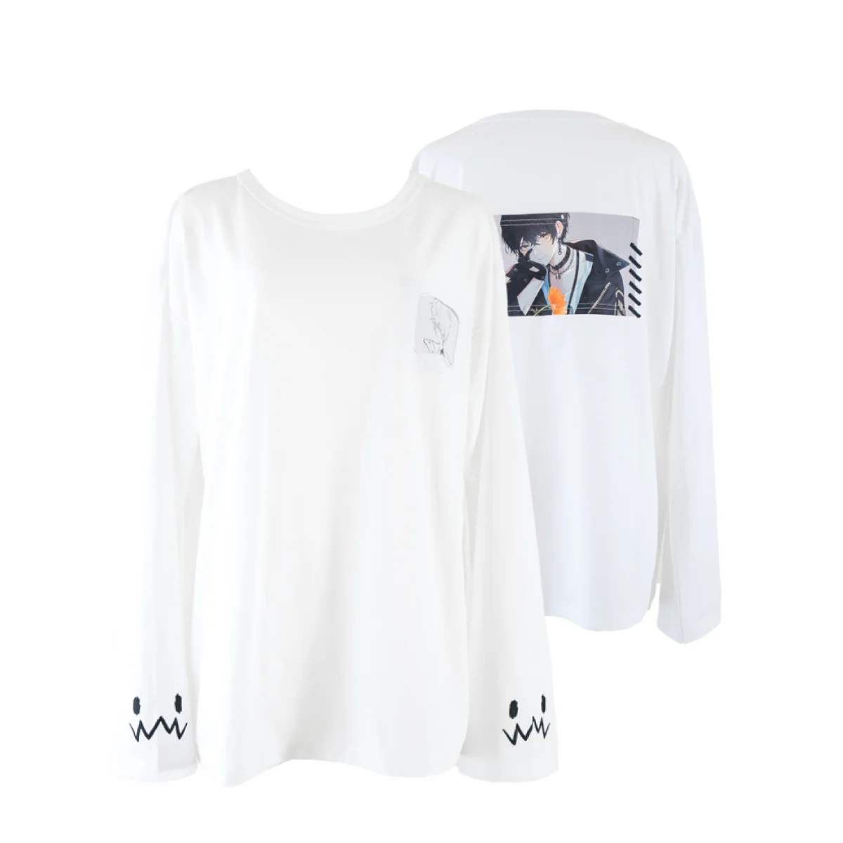 【或世イヌ】 2024誕生日 Tシャツ&ネックレス サインメッセージカードセット 白