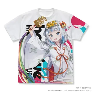ホロライブ神田祭 フルグラフィックTシャツ がうる・ぐら 巫女衣装ver. ／XLの商品画像