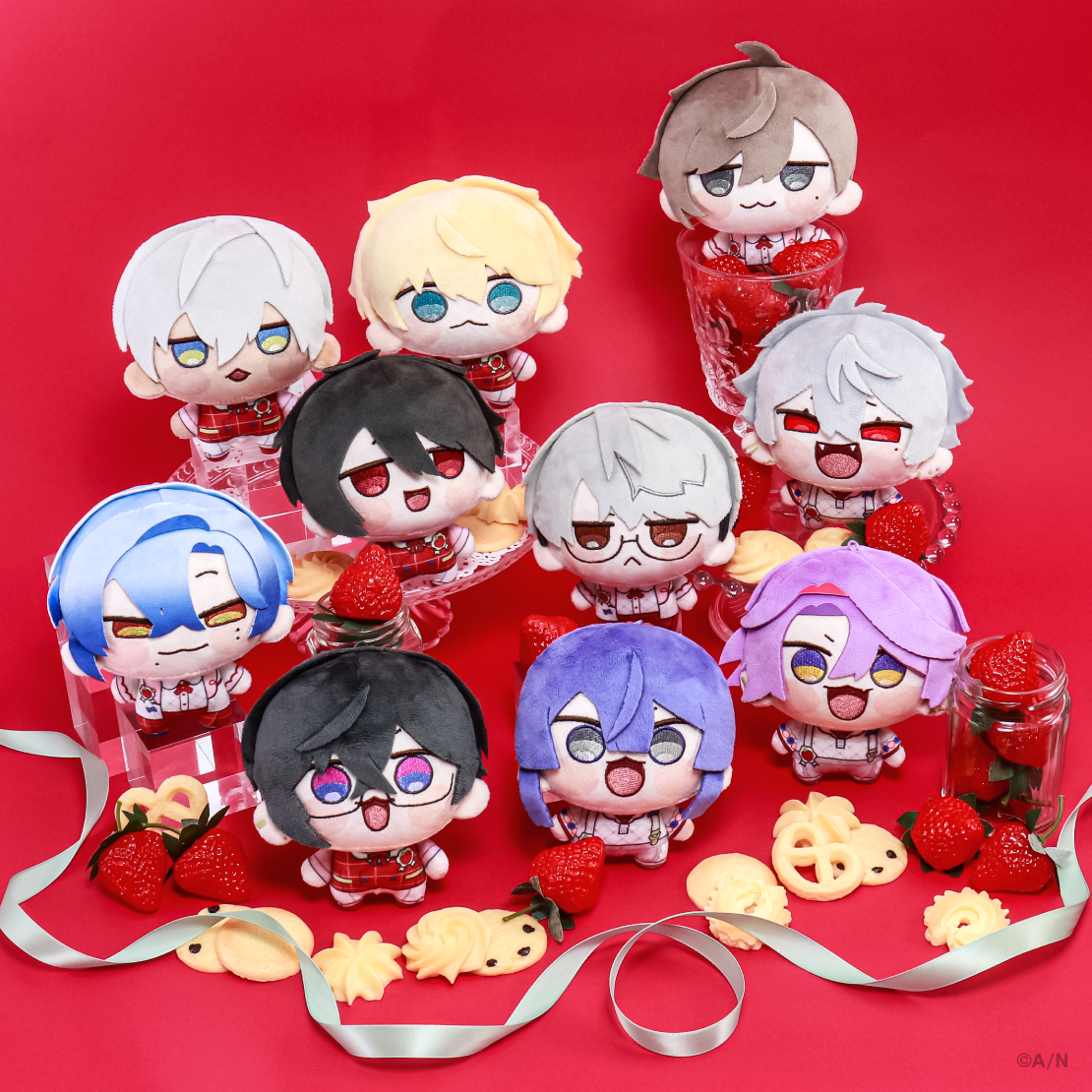 【にじさんじ 8th with cake!】にじまるっと ぬいぐるみマスコット Berry Crown