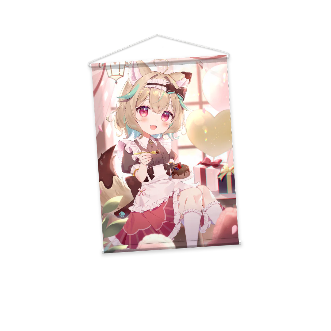 甘狼このみ1周年記念タペストリー