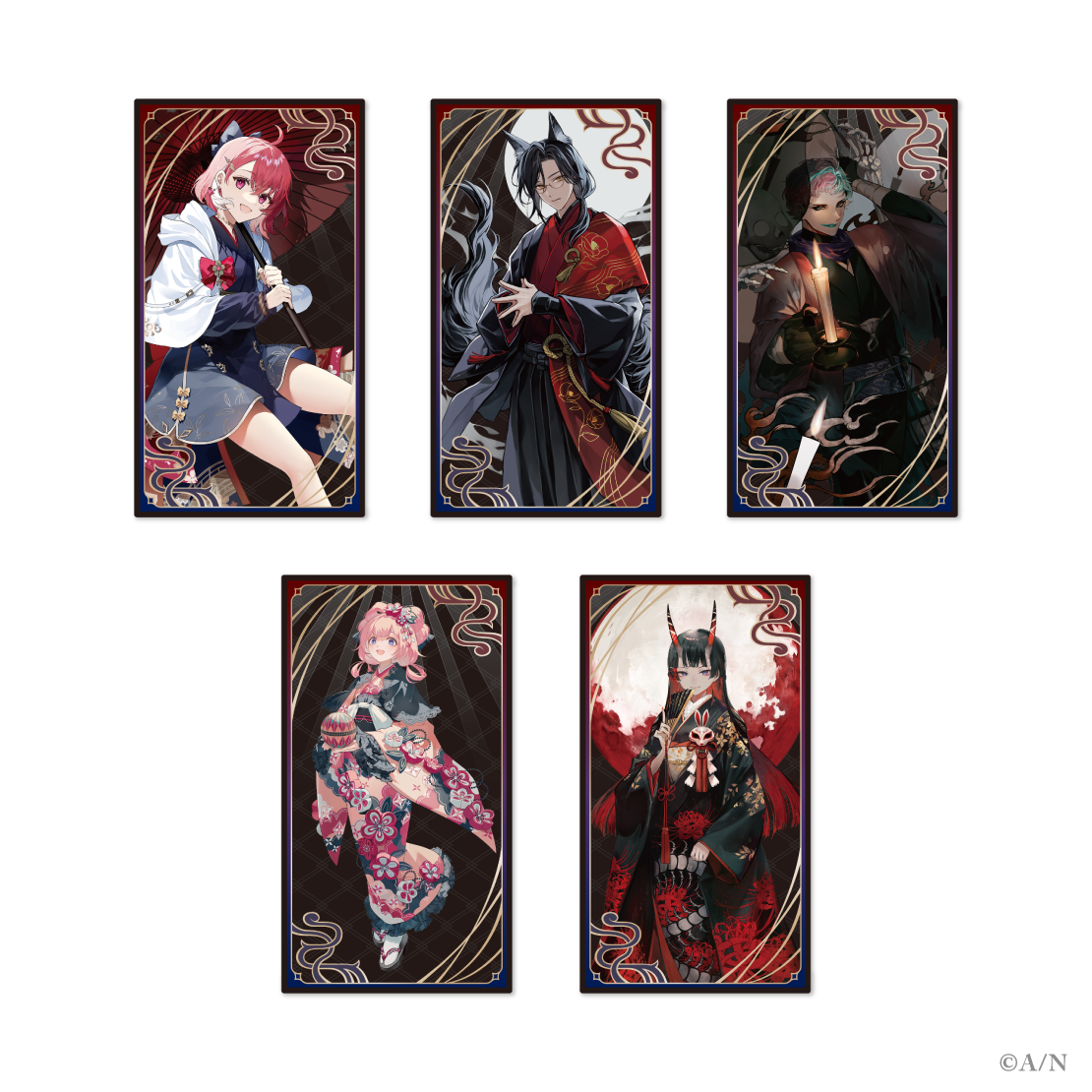 【にじさんじ妖怪万化】お札風カードセットの商品画像