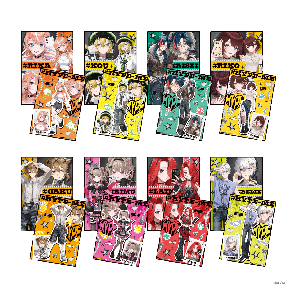 【#HYPE-ME】ラメクリアファイル＆ミニポスター 【#HYPE-ME】ラメクリアファイル＆ミニポスター ケイリクス・デボネアの公式画像