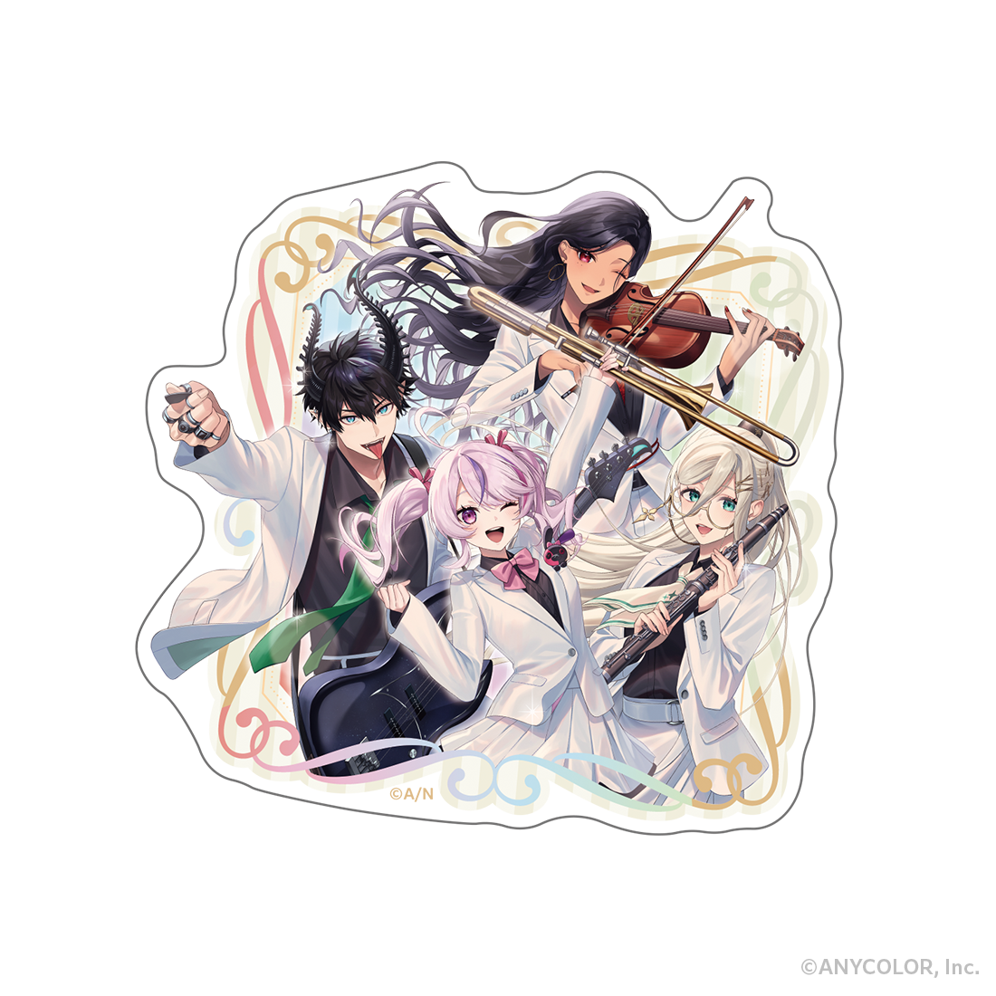 【NIJISANJI EN周年記念アイテム】ランダムダイカットステッカー