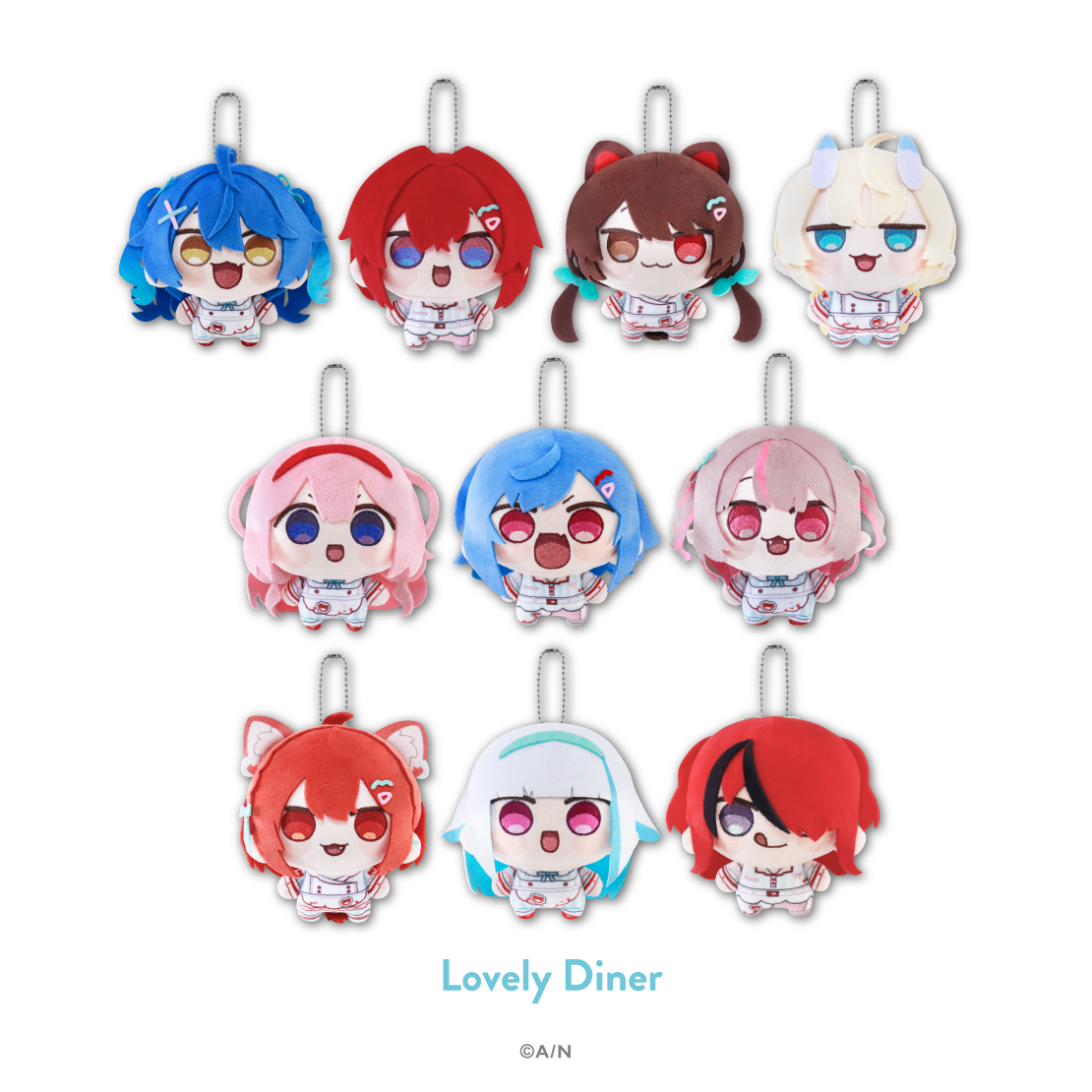【にじさんじ 8th with cake！】にじまるっと ぬいぐるみマスコット Lovely Diner 【にじさんじ 8th with cake！】にじまるっと ぬいぐるみマスコット 蝸堂みかるの公式画像