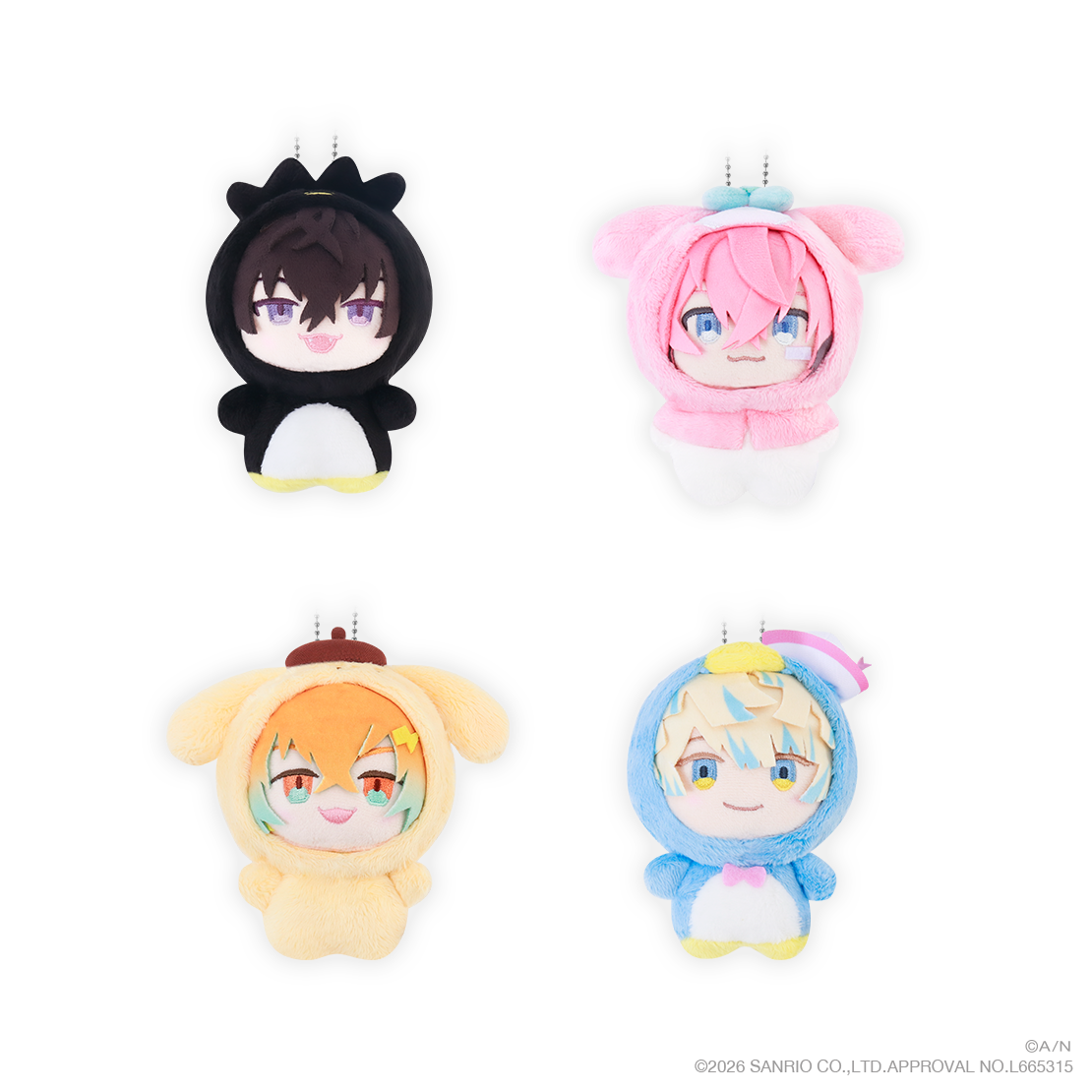 【Oriens×サンリオキャラクターズ】着ぐるみマスコット 赤城ウェン×マイメロディ