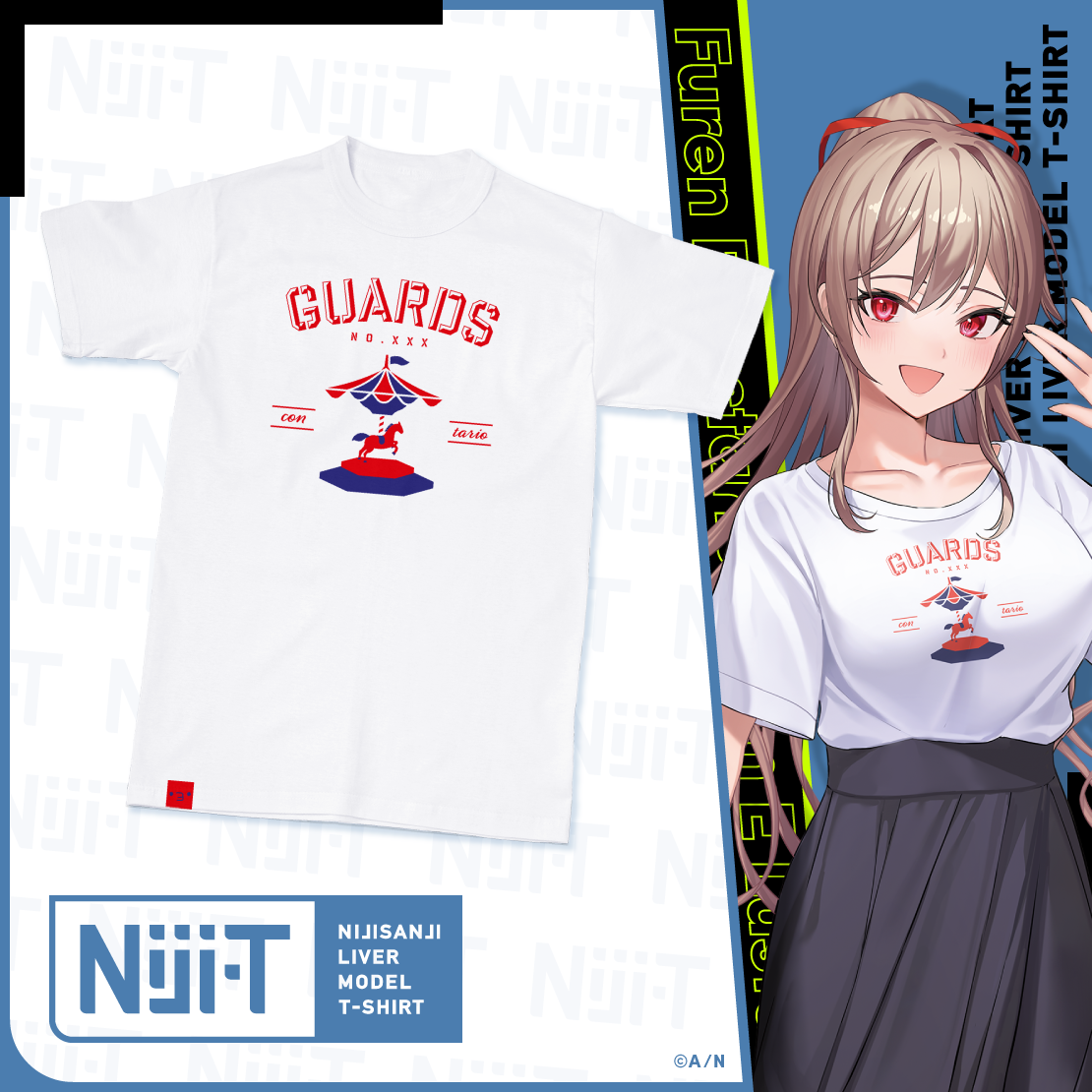 にじさんじライバーモデルTシャツ【第6弾】 フレン・E・ルスタリオ モデル L