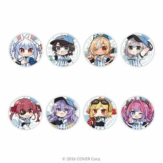 「【兎立ぺこーら学園】ランダム缶バッジA」の商品画像（にじホロ交流戦 OFFICIAL GOODS STORE）
