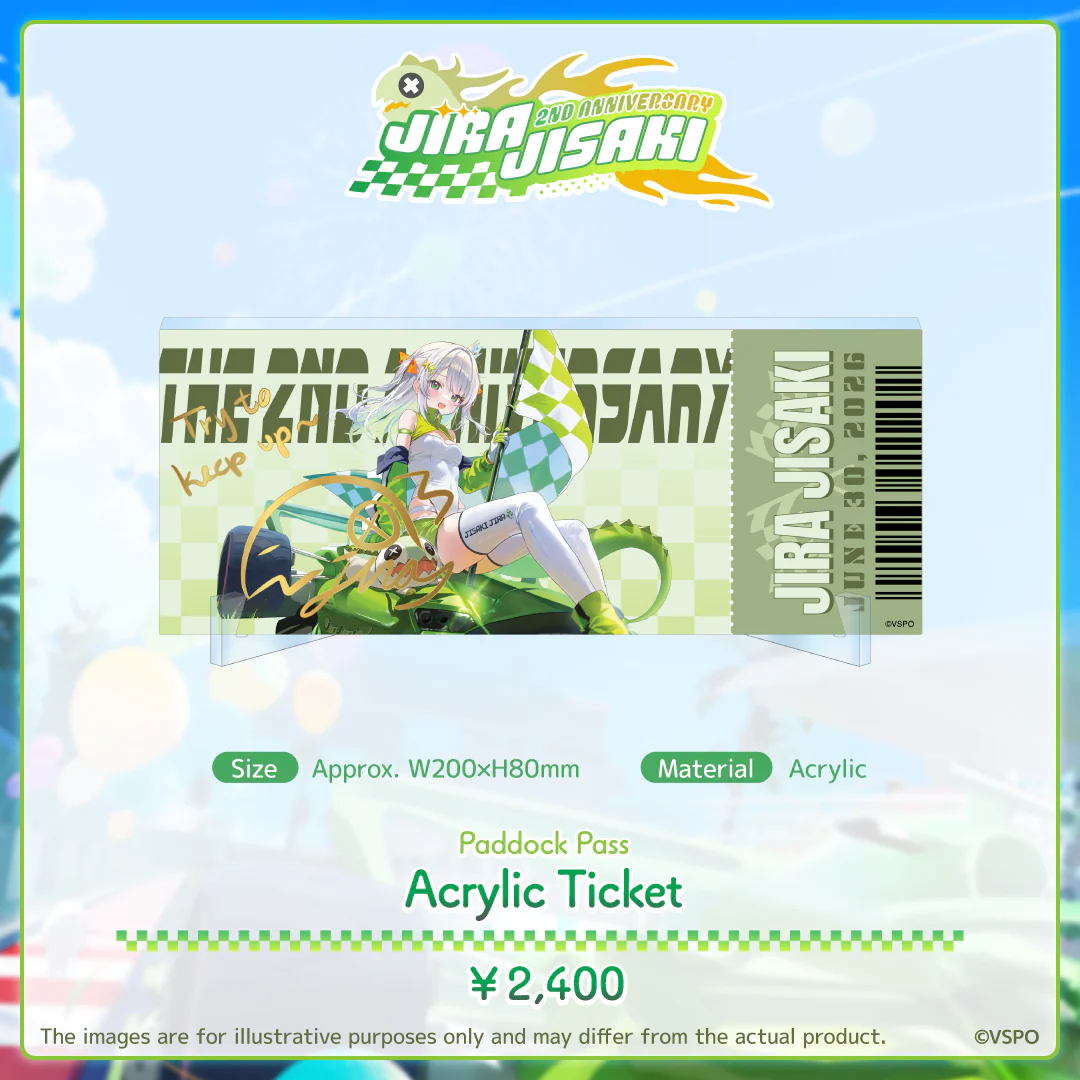 パドックチケット風アクリルパネル