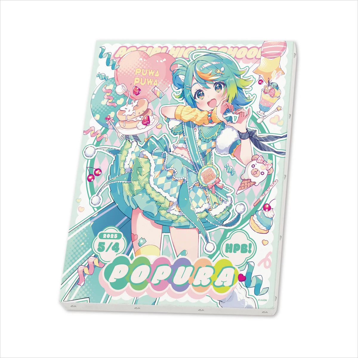 あおぎり高校 ぷわぷわぽぷら 誕生日記念グッズ2025 キャンバスボードの公式画像