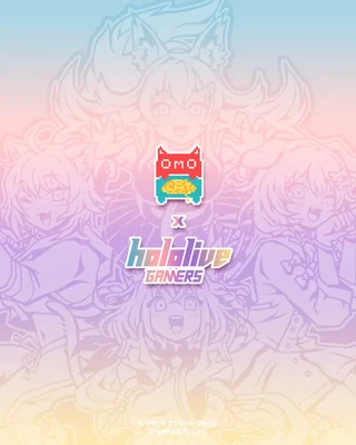 「ホロライブゲーマーズ×OMOCAT」コラボの告知画像