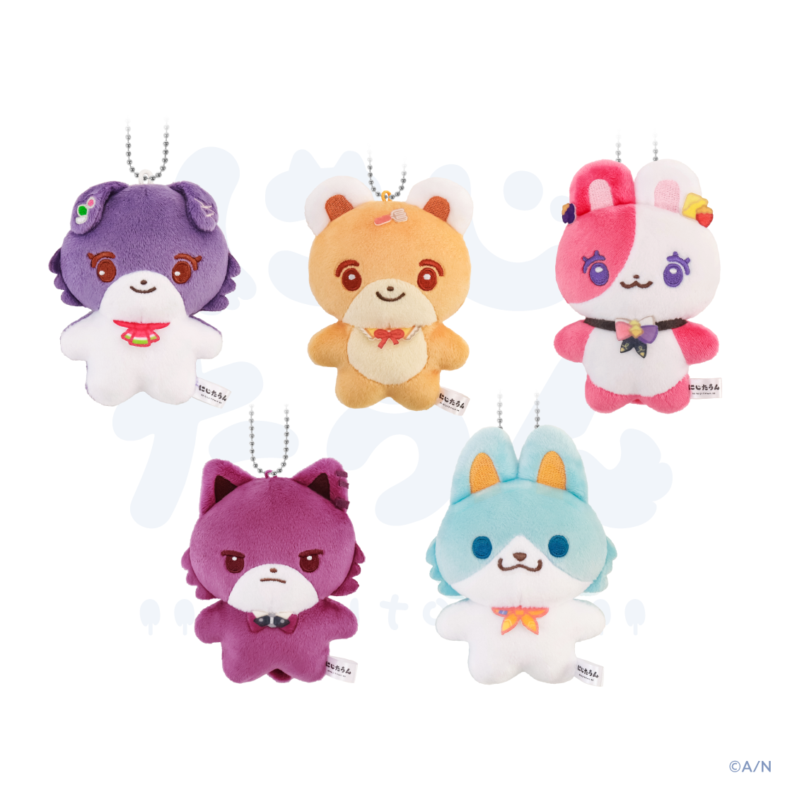 【にじたうん 2ちょうめ】ぬいぐるみマスコット 雲母たまこ