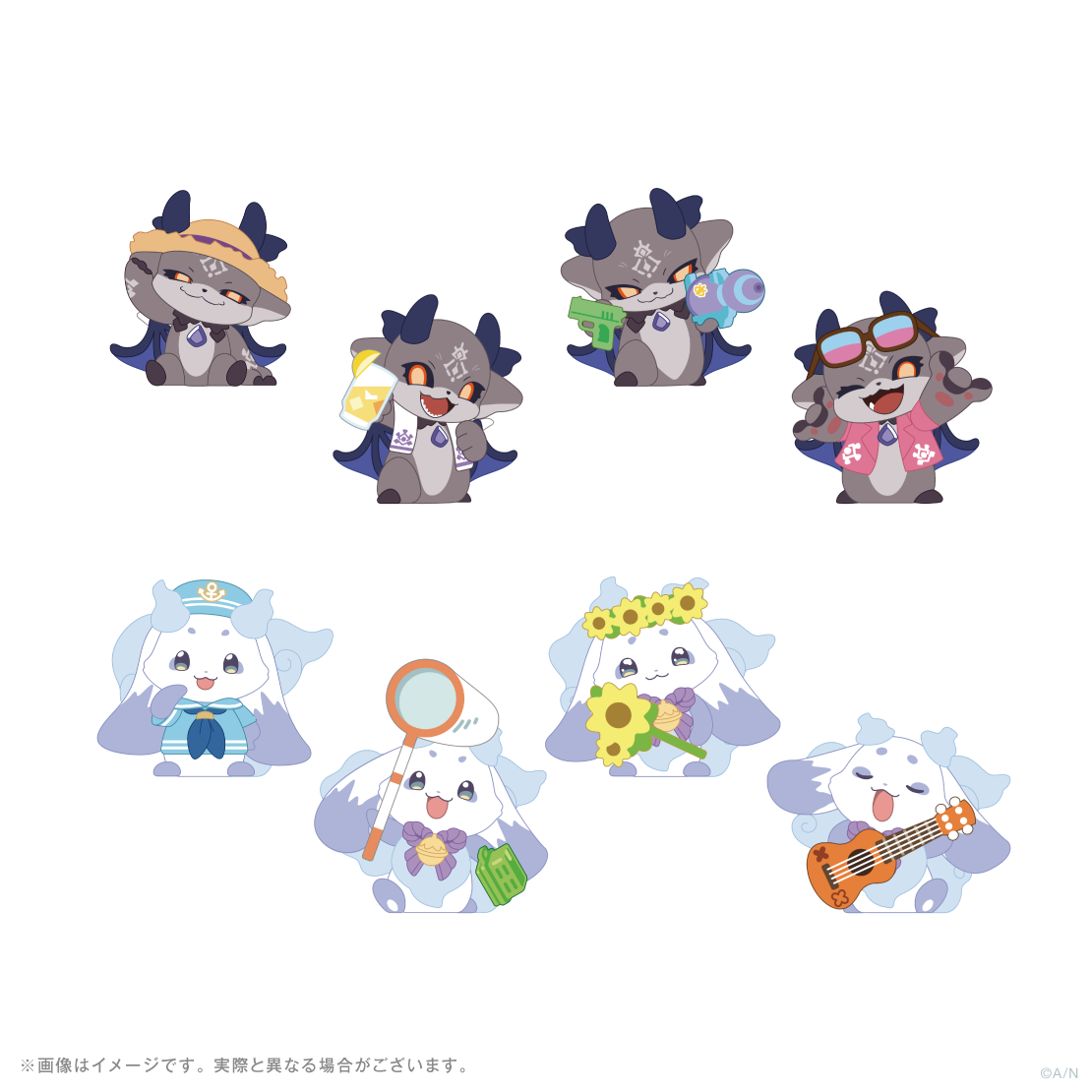 【でびるんとなつやすみ】ミニフィギュア 水でっぽう でびでび・でびるの公式画像