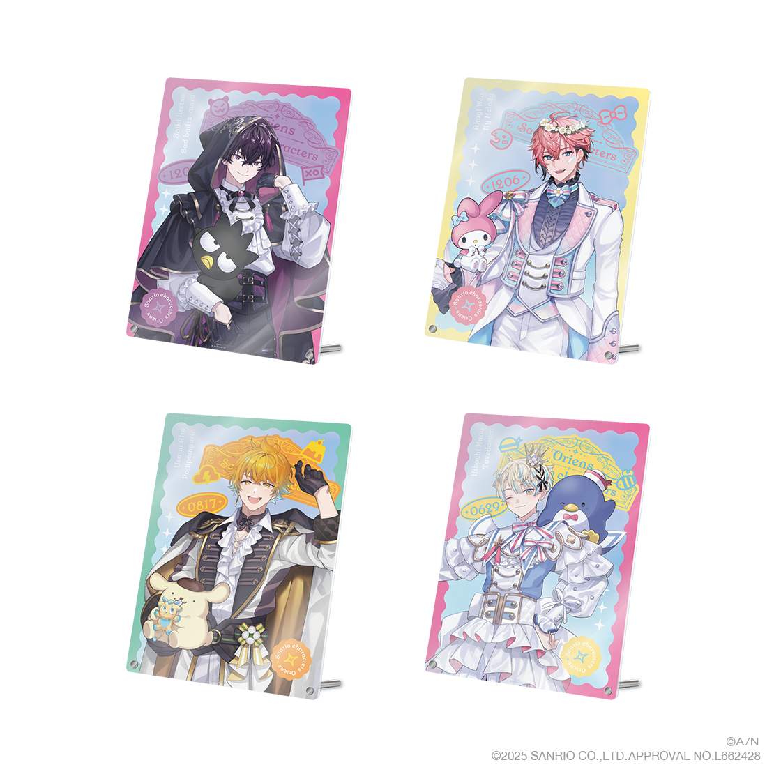 【Oriens×サンリオキャラクターズ】オーロラアクリルパネル 緋八マナ×タキシードサム