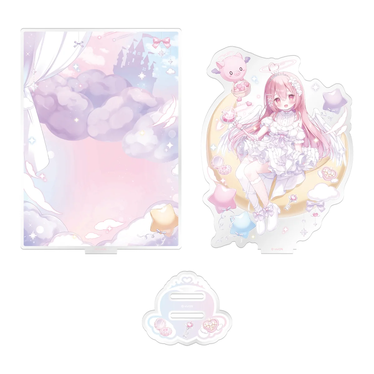 あおぎり高校 我部りえる 1st イベント 「ラブ♡リエル」グッズ 背景付アクリルスタンドの商品画像
