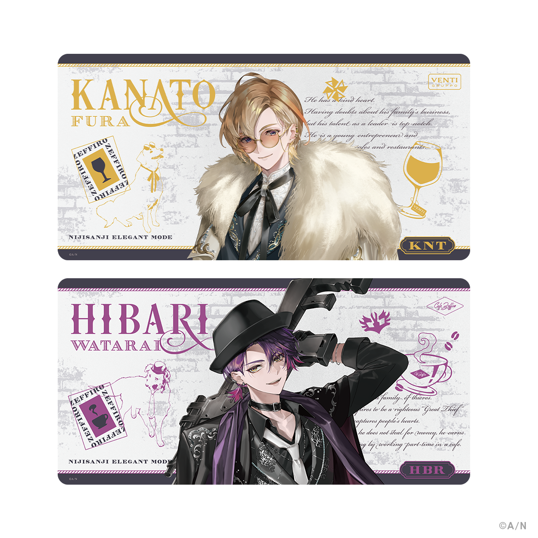 【NIJISANJI Elegant Mode Type:Kanato&Hibari】大判ラバーマット 渡会雲雀