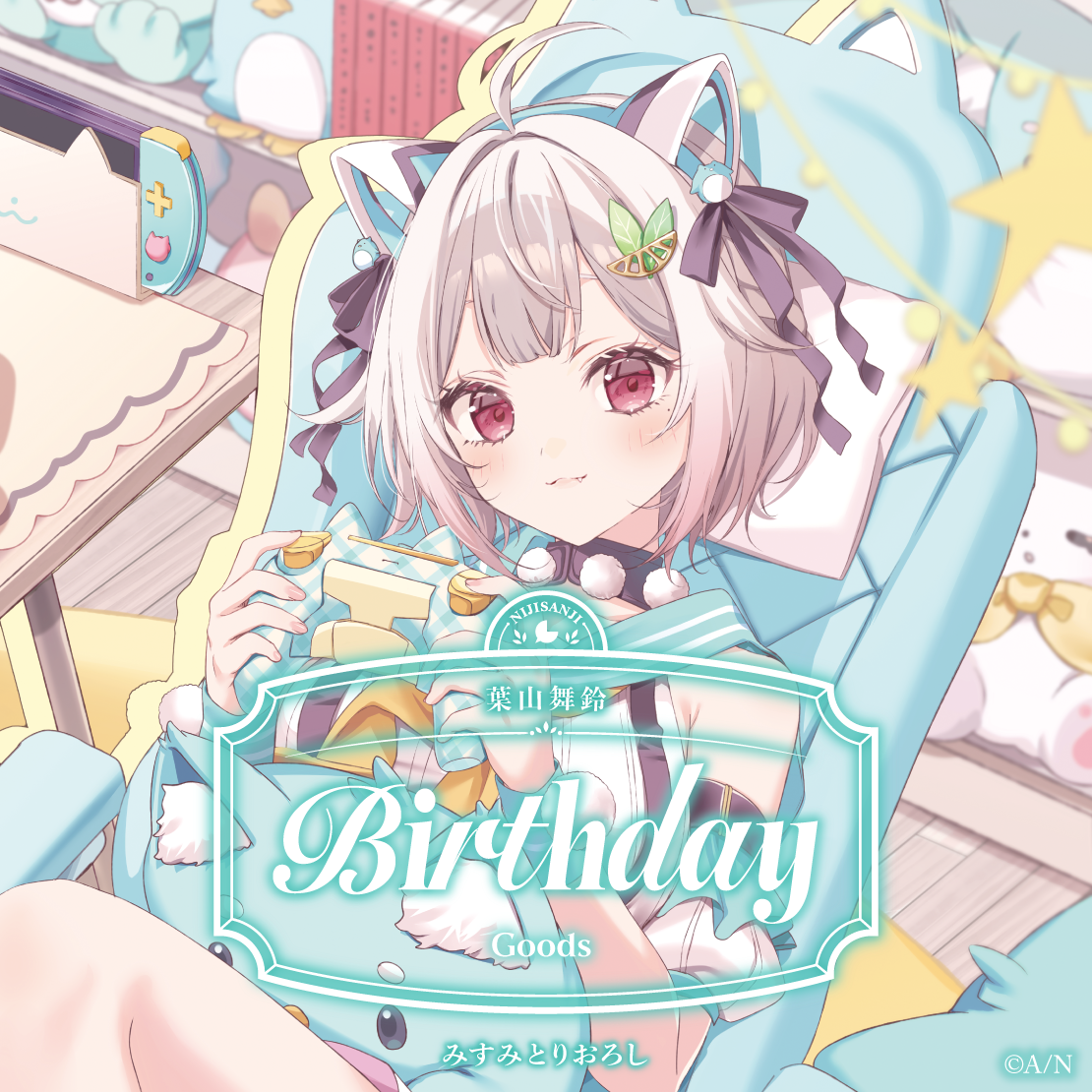 葉山舞鈴誕生日グッズ2026 箔押し缶バッジ&チェキ風カード