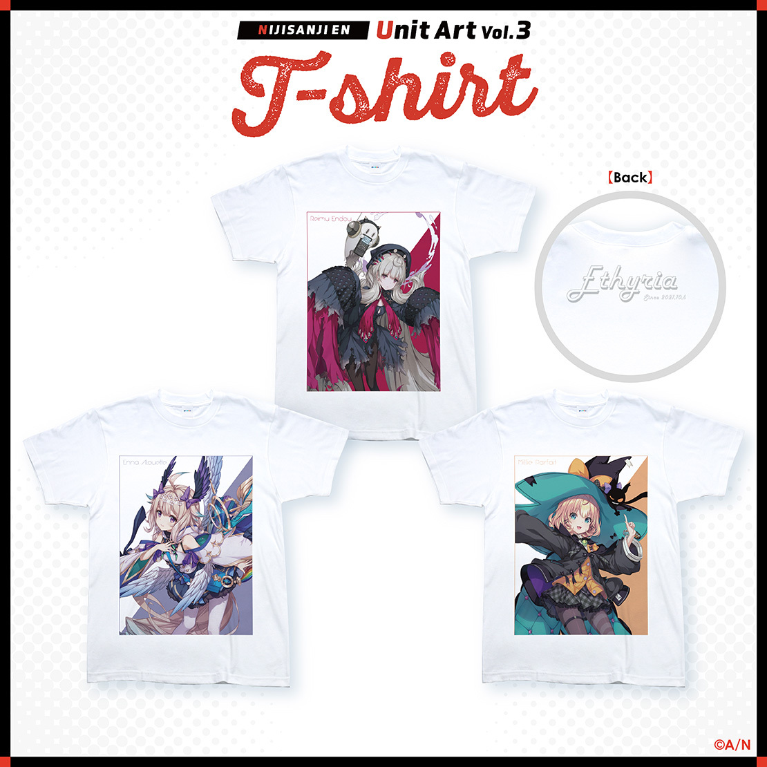 【NIJISANJI EN Unit Art Vol.3 Tｰshirt】Ethyria ミリー・パフェ