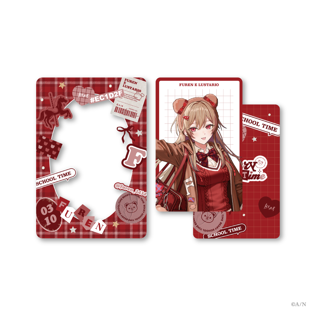 【Beary School Time】フォト風カード&硬質カードケース