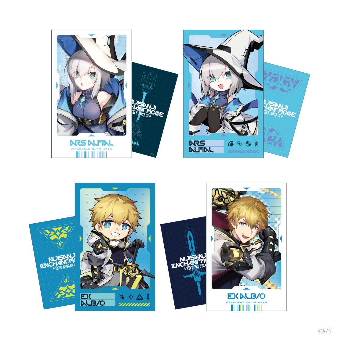 【NIJISANJI Enchant Mode Type：Ars＆Ex】チェキ風カードセット エクス・アルビオの公式画像