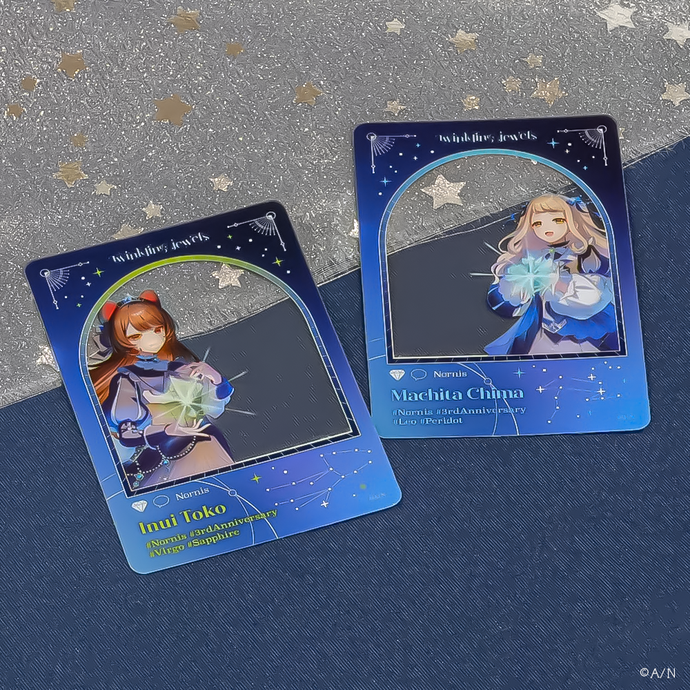 【Nornis 3rd Anniversary「Twinkling jewels」】SNS風クリアカード2種セットの商品画像