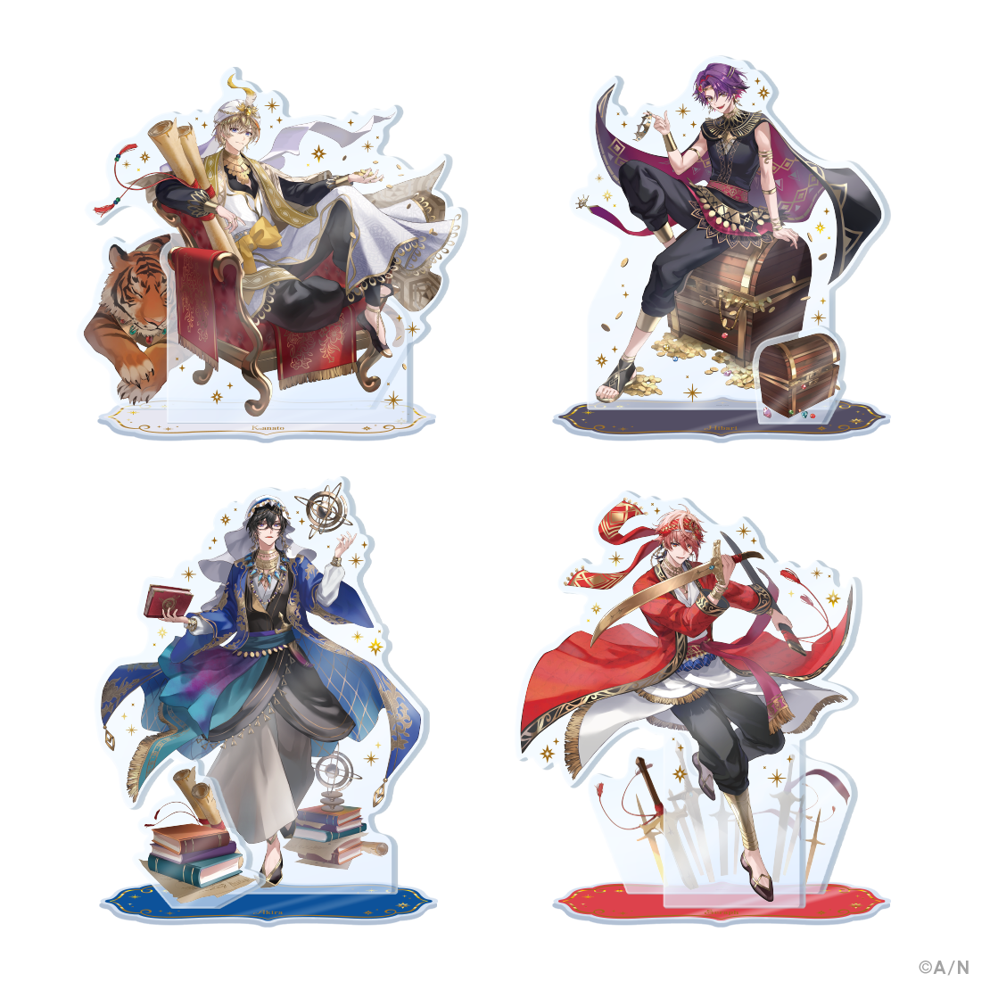 【VOLTACTION アラビアンスタイルグッズ】箔押しアクリルスタンド 【VOLTACTION アラビアンスタイルグッズ】箔押しアクリルスタンド 風楽奏斗の公式画像