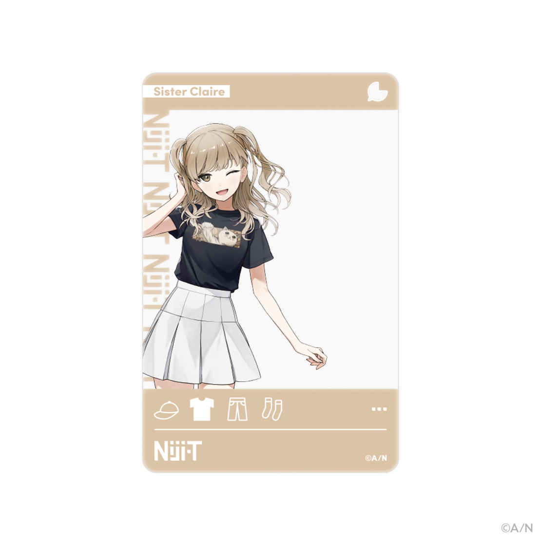 にじさんじライバーモデルTシャツ【第10弾】 シスター・クレアの商品画像