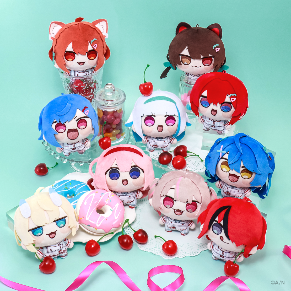 【にじさんじ 8th with cake!】にじまるっと ぬいぐるみマスコット Lovely Diner