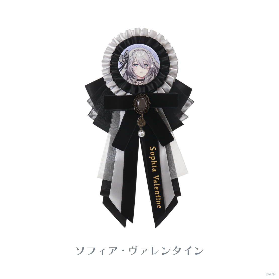 【Gothic Night】缶バッジ付きロゼットの商品画像