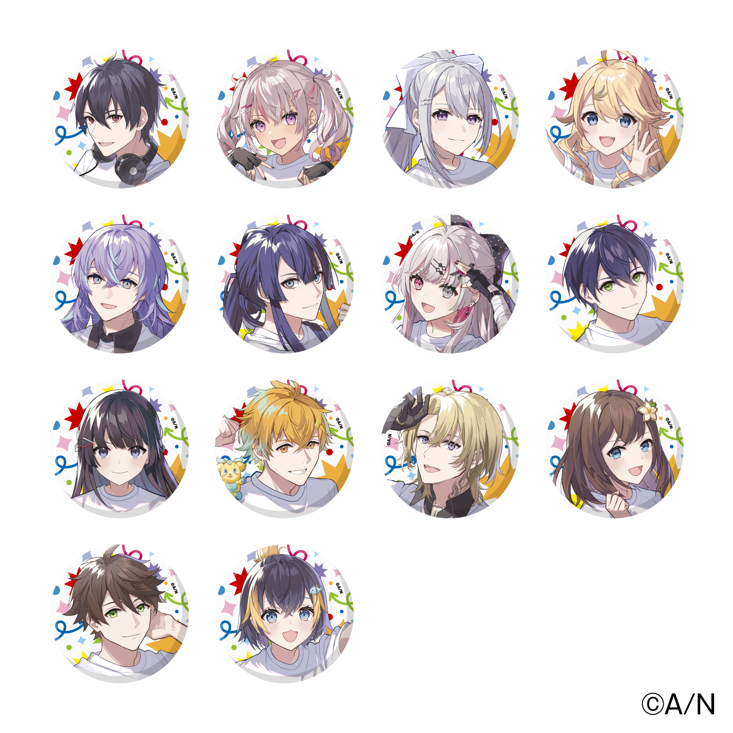 【にじフェス2025】ランダム缶バッジの公式画像