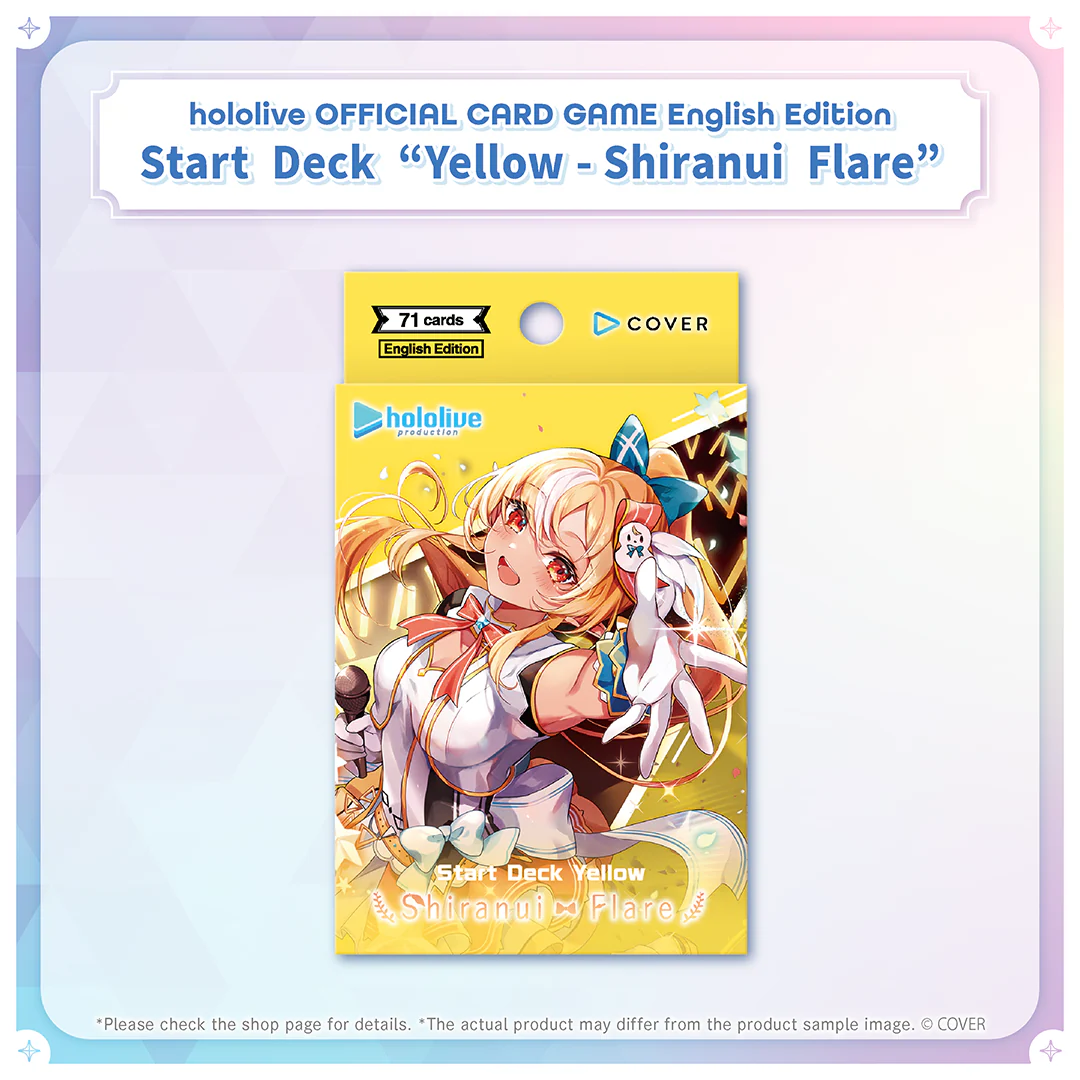 hololive OFFICIAL CARD GAME English Edition Start Deck "Yellow - Shiranui Flare"の公式画像