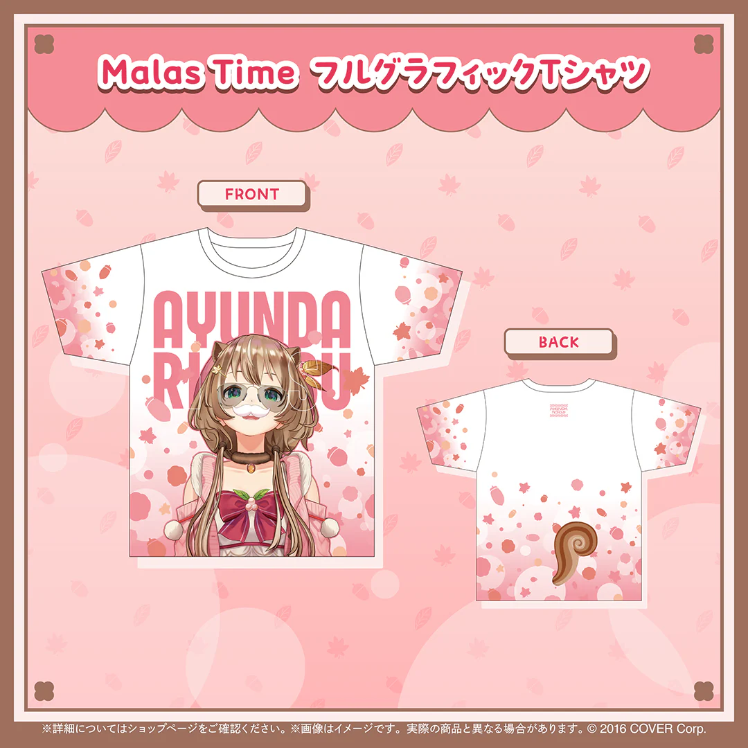 アユンダ・リス 活動5周年記念 Malas Time フルグラフィックTシャツ