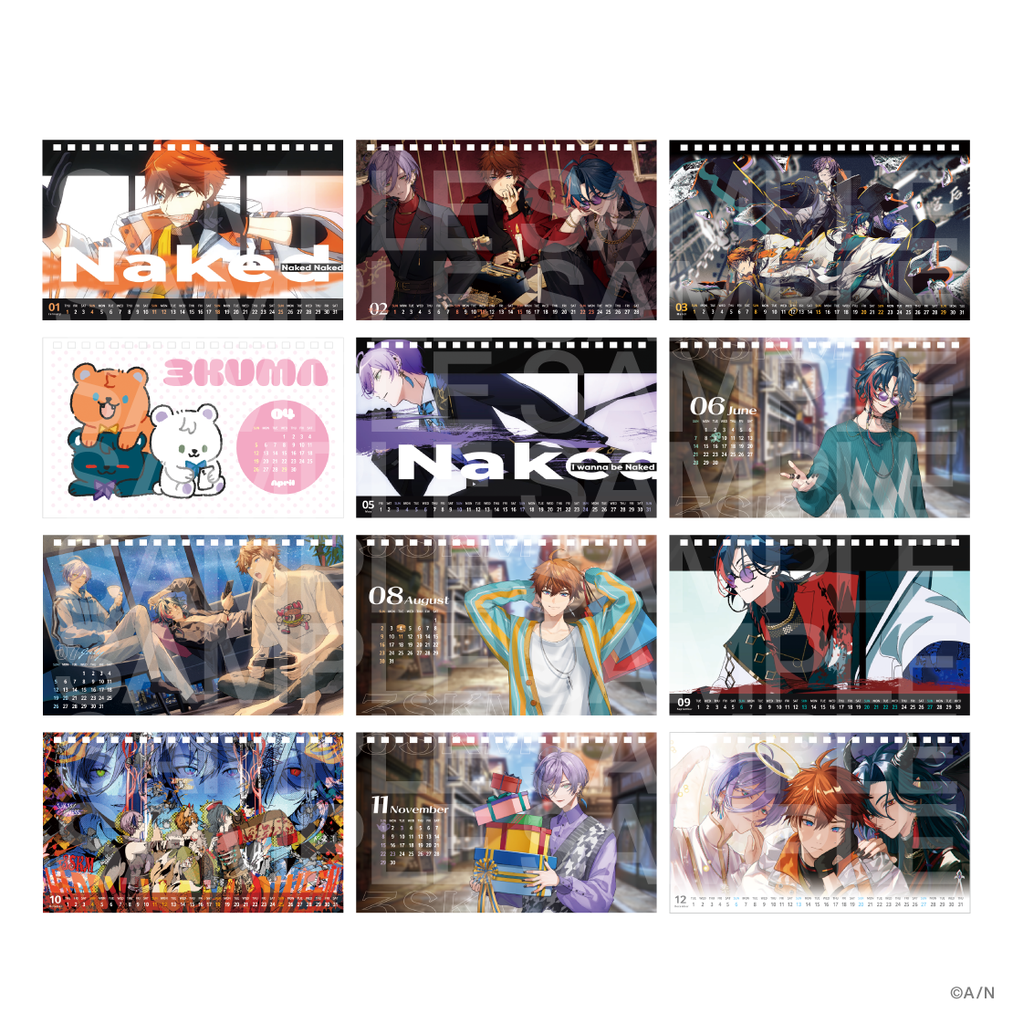 【Unit Selection Calendar 2026】卓上カレンダー 3SKMの商品画像