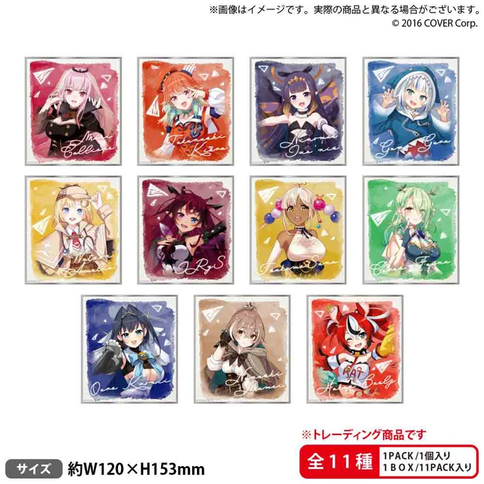 ブシロード hololive SUPER EXPO 2022 トレーディングミニ色紙 BOX vol.6 ホロライブEnglish(BOX)の公式画像