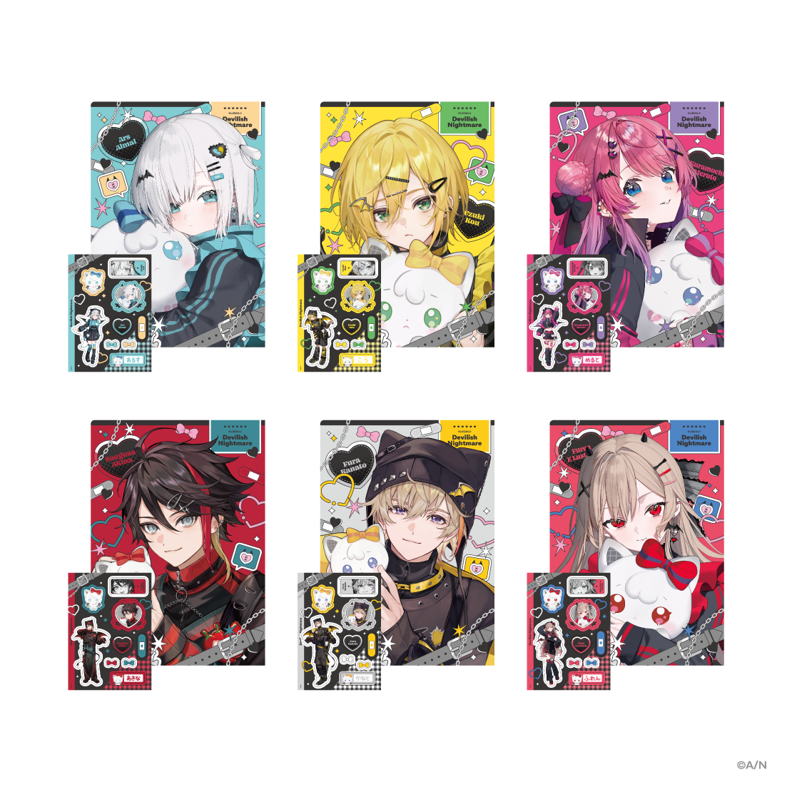 【Devilish Nightmare】クリアファイル＆ステッカーシート 倉持めるとの公式画像