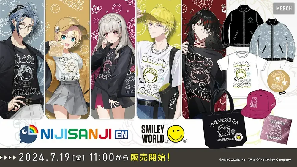 「NIJISANJI EN × SmileyWorld」の告知画像