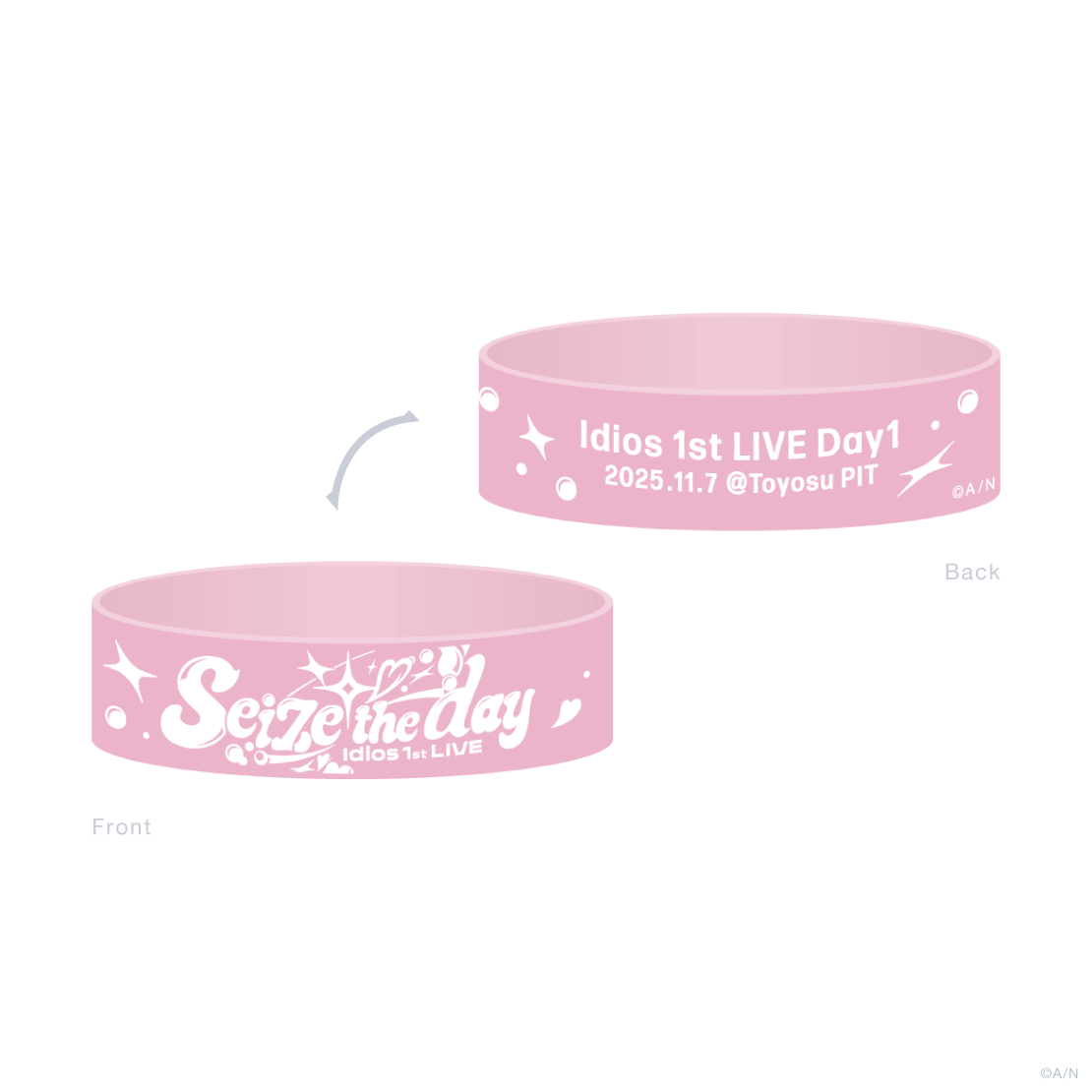 【Idios 1st LIVE "Seize the day"】ラバーバンド Day1の公式画像