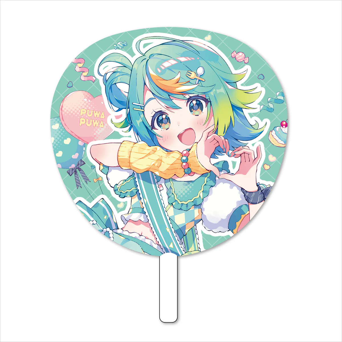 あおぎり高校 ぷわぷわぽぷら 誕生日記念グッズ2025 うちわ