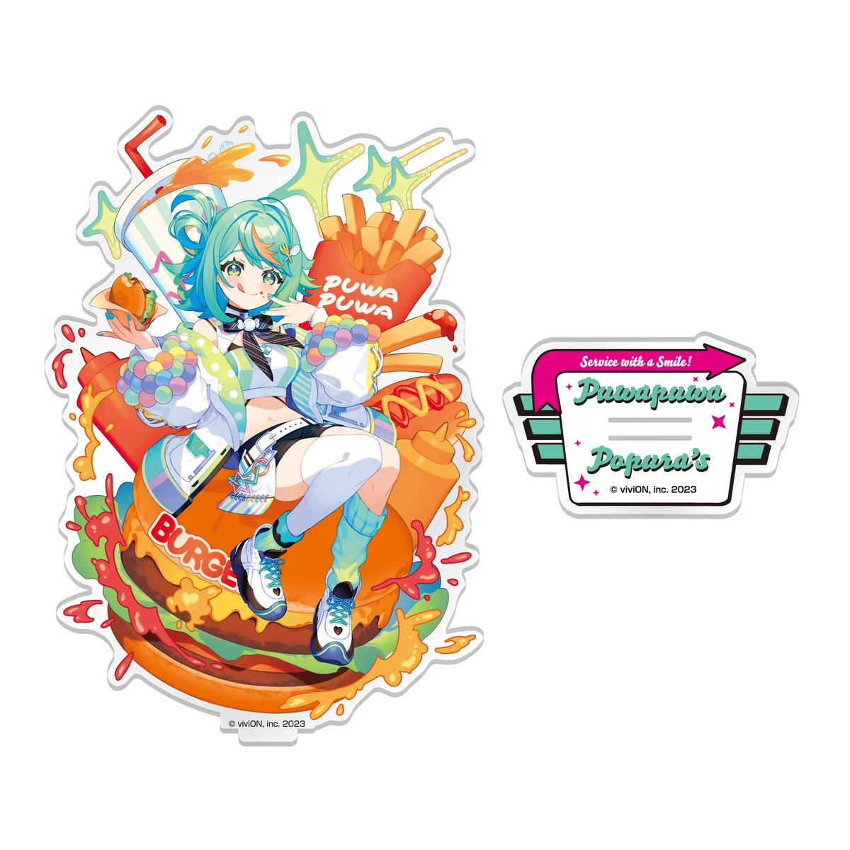 あおぎり高校 ぷわぷわぽぷら 誕生日記念グッズ2026 アクリルスタンドの商品画像
