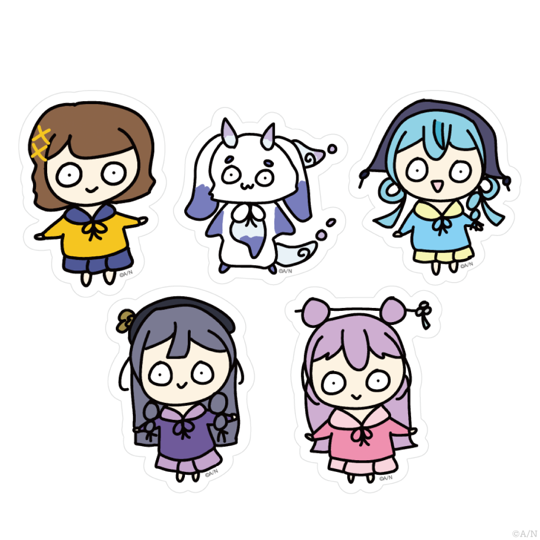 【いずれ菖蒲か杜若 Half Anniversary】クリアポーチ&ステッカーセット 司賀りこの商品画像
