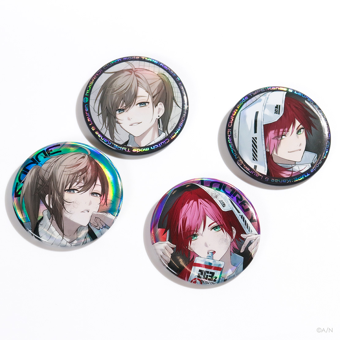 【NIJISANJI Clutch Mode Type:Kanae & Lauren】オーロラ缶バッジセットの商品画像