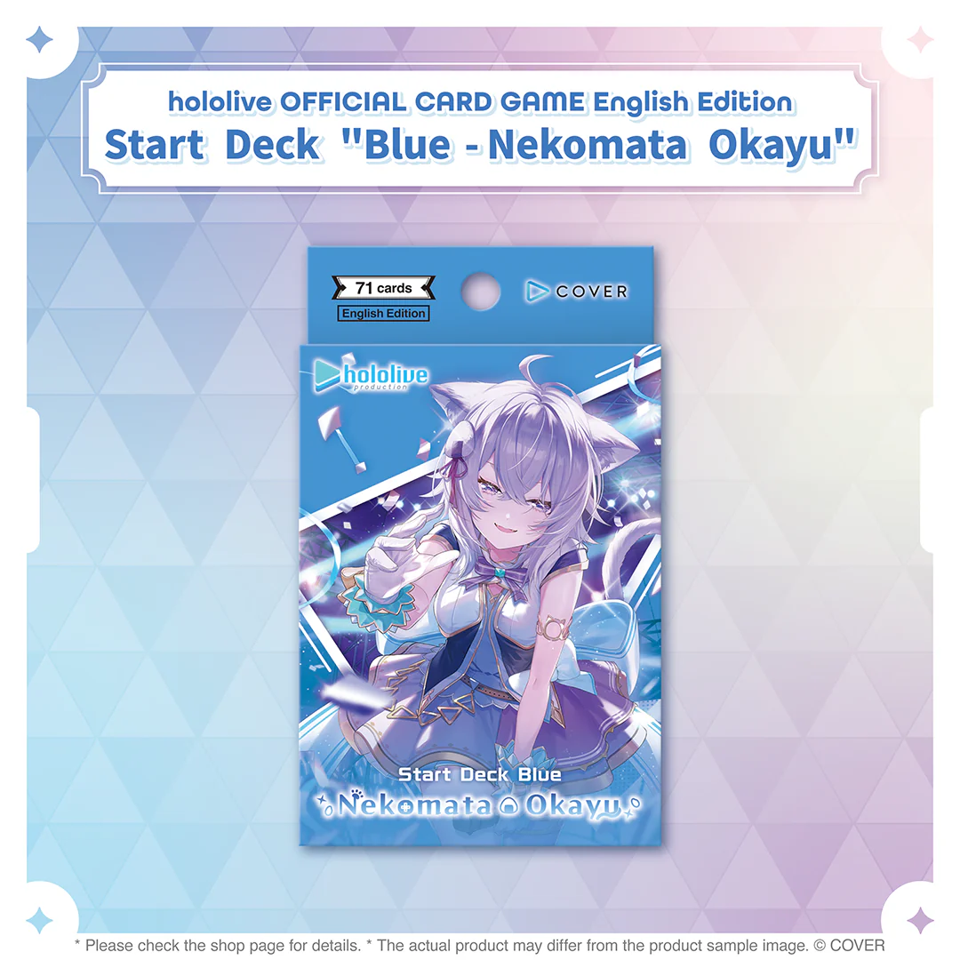 hololive OFFICIAL CARD GAME English Edition Start Deck "Blue - Nekomata Okayu"