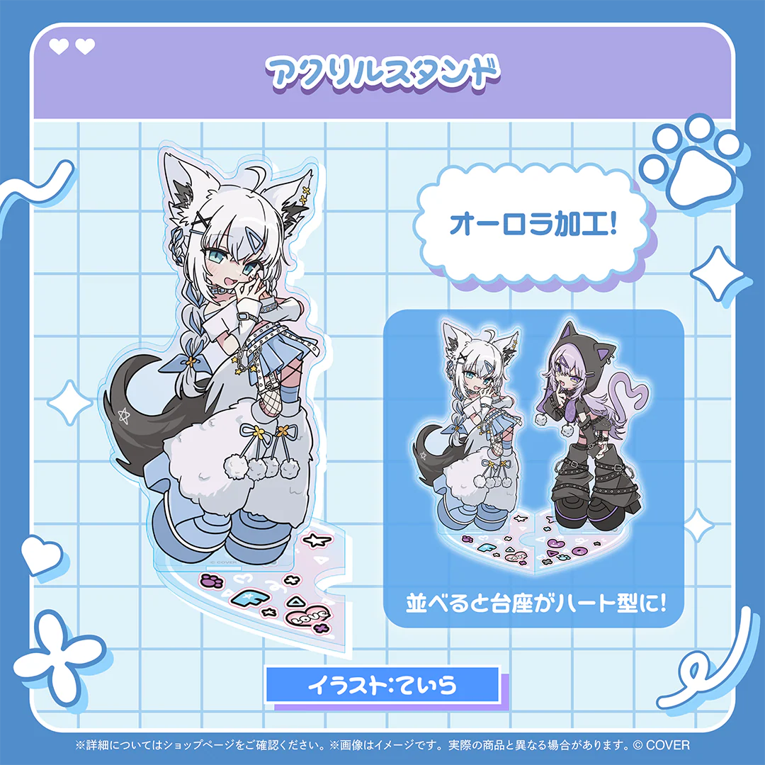 にゃんぐこ~んグッズ-白上フブキ Side- アクリルスタンド