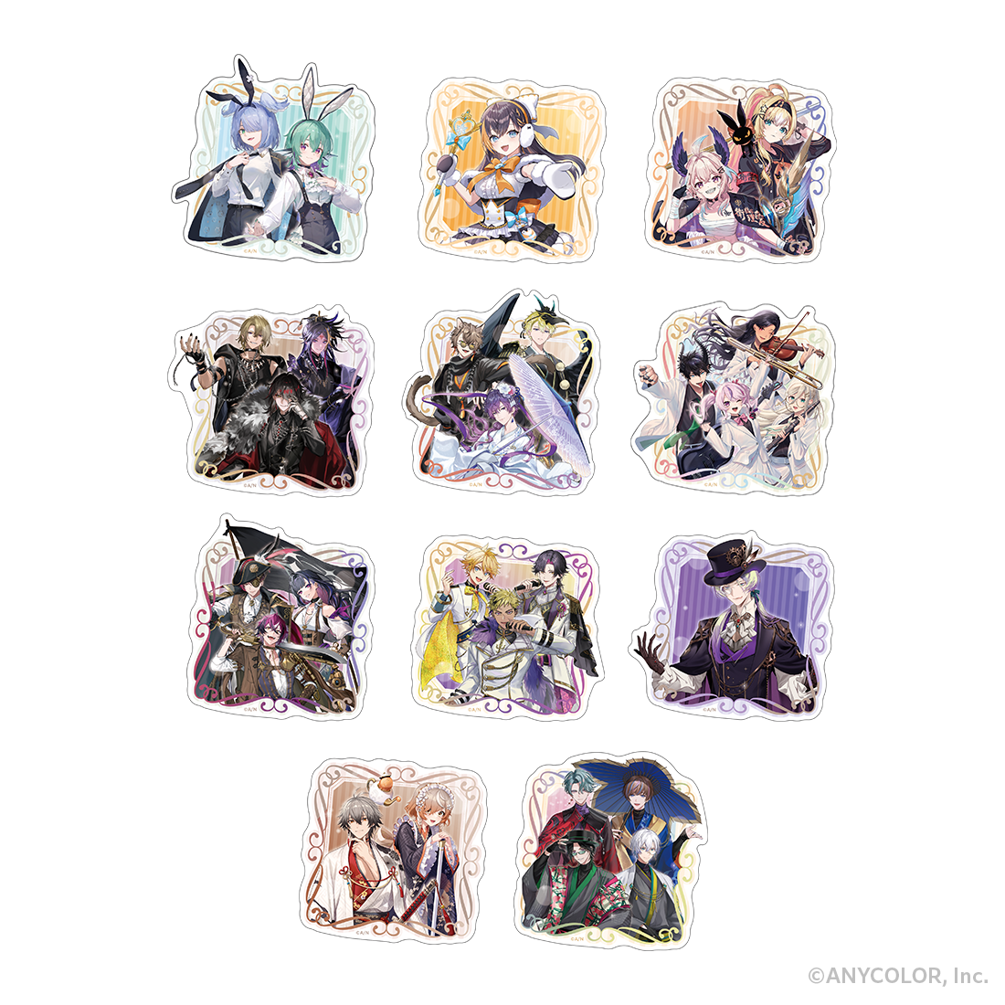 【NIJISANJI EN周年記念アイテム】ランダムダイカットステッカーの公式画像
