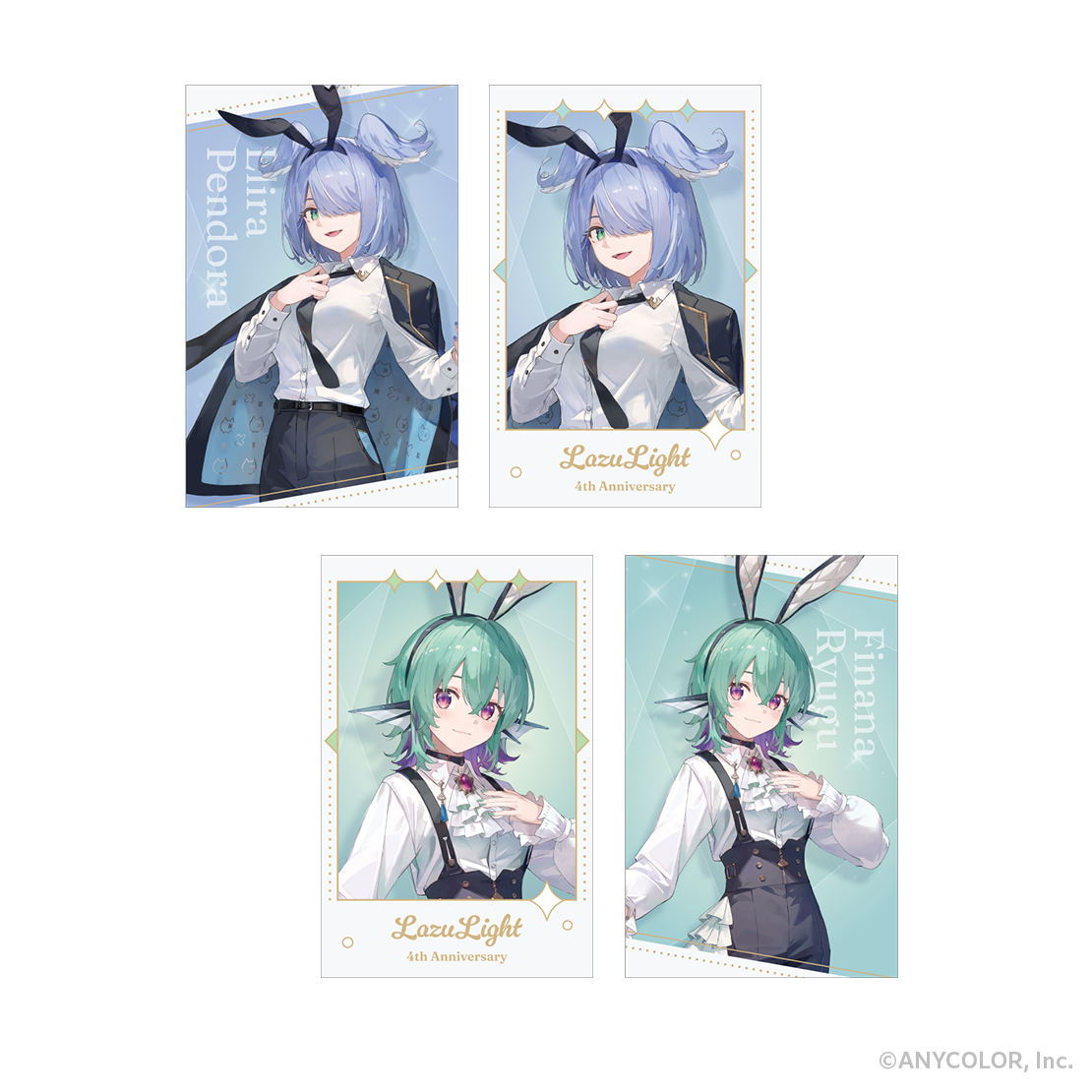 【LazuLight 4th Anniversary】フォト風カード2枚セット エリーラ ペンドラ
