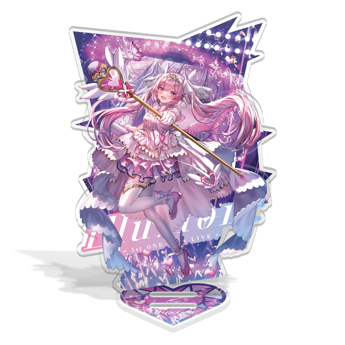 あおぎり高校 千代浦蝶美 1st ONE-MAN LIVE 「illusion」グッズ 背景付アクリルスタンド