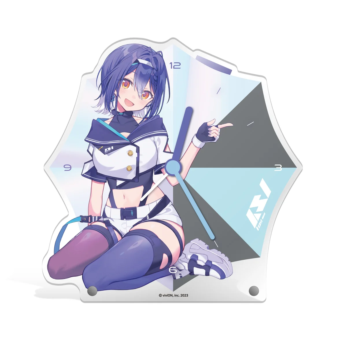 あおぎり高校 エトラ 誕生日記念グッズ2026 ボイス入りアクリルクロックの公式画像