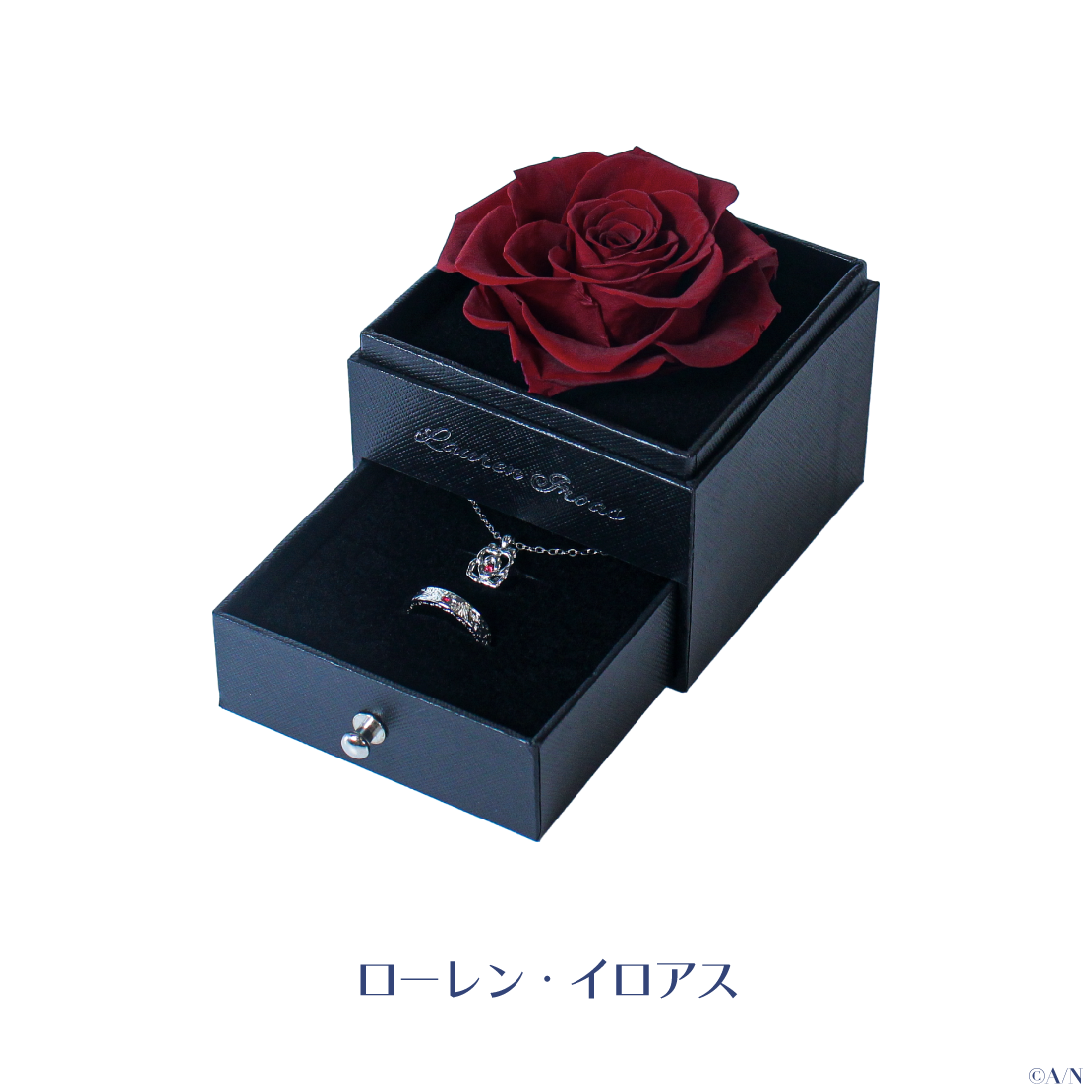 【2024年6月お届け分】【ジューンブライド2024 ~Rose Ribbon Knot ~】ローズボックス入りリング&ネックレスセット