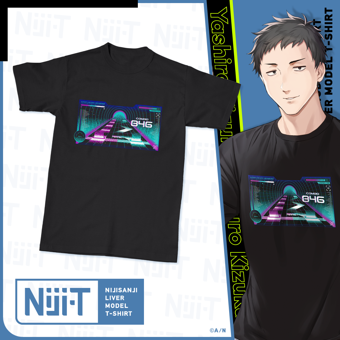 にじさんじライバーモデルTシャツ【第10弾】 社築 モデル L