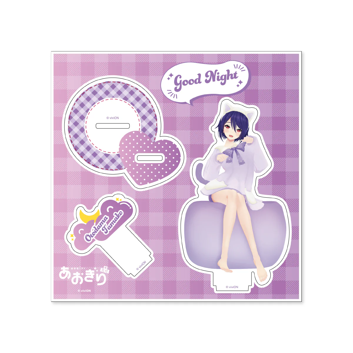 [再販]【アクリルスタンド】あおぎり高校 音霊魂子/パジャマ衣装～5周年特別版～