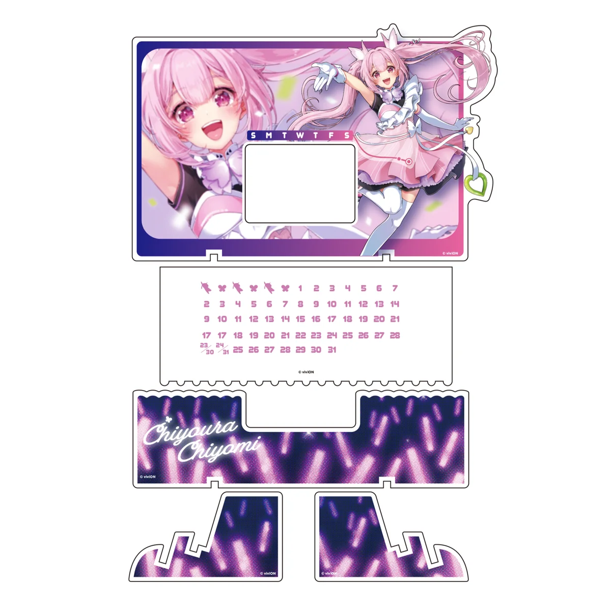 あおぎり高校 千代浦蝶美 誕生日記念グッズ2025 アクリル万年カレンダーの商品画像